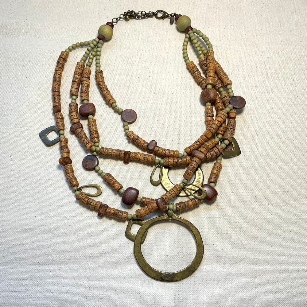 Chunky Chicos Statement Necklace – Tribal Modern Layers